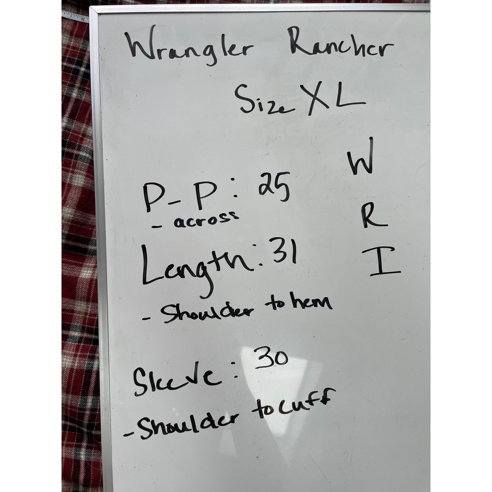 Wrangler Wrancher Plaid Pearl Snap Button Down Western Shirt - Picture 6 of 6